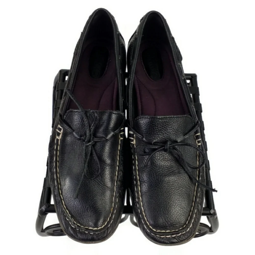 Sperry 9774852 Slip-On Leather Dress Loafer Womens Black 9.5M
